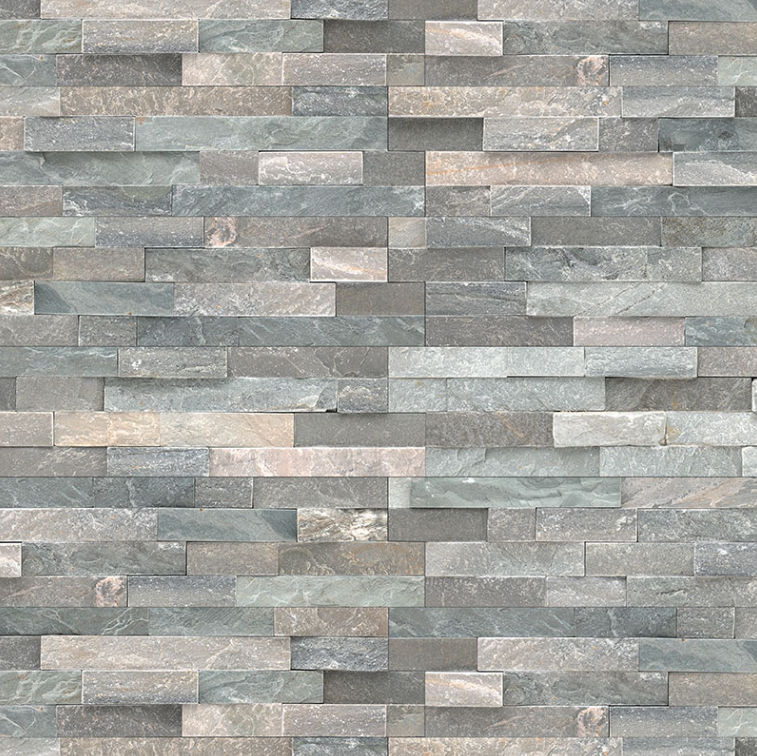 wall tiles RockMount Sierra Blue Splitface 6" x 24" (LPNLQSIEBLU624 ) Brick Wall Tile | Floors & Baths Pro's