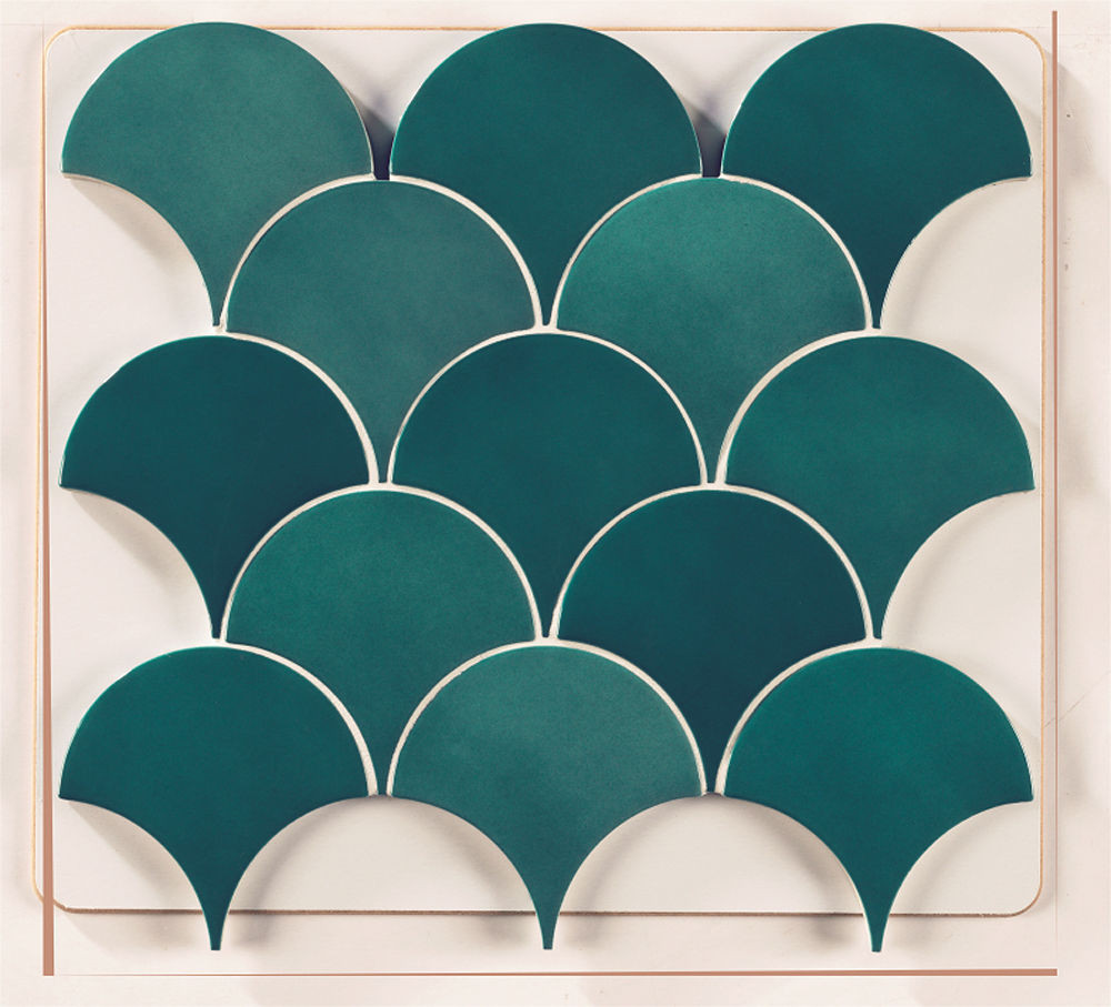 wall tiles Squama Olive Glossy 3" x 5" (SQUOLI0305P ) Traditional Wall Tile | Floors & Baths Pro's