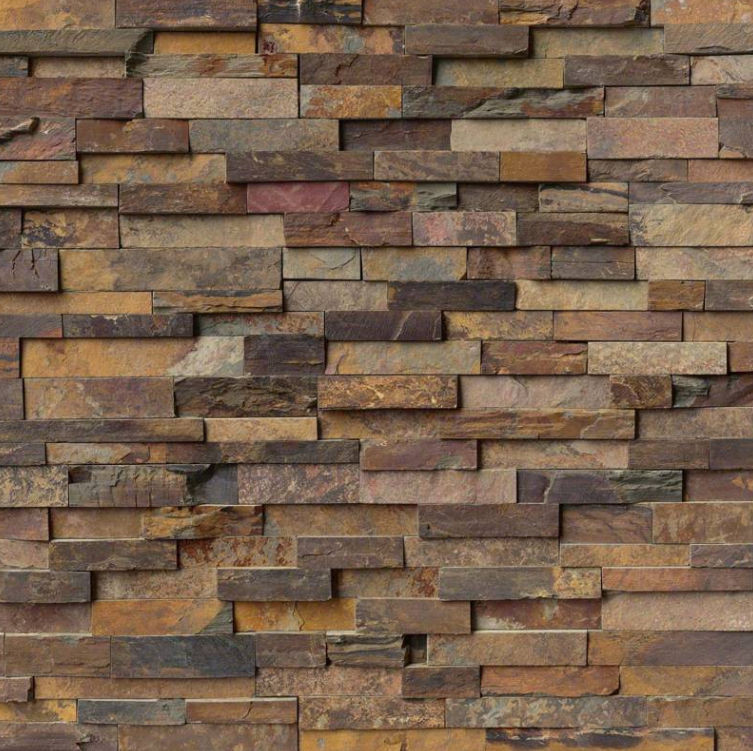 wall tiles RockMount California Gold Splitface 6" x 24" (LPNLSCALGLD624 ) Brick Wall Tile | Floors & Baths Pro's