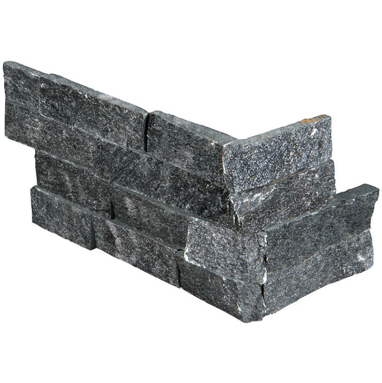 wall tiles RockMount Coal Canyon Splitface Corner 6" x 18" (LPNLQCOACAN618COR ) Brick Wall Tile | Floors & Baths Pro's