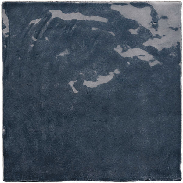 La Riviera Blue Reef Glossy 5" x 5" (LAR25861 ) Uniform Color Wall Tile | Floors & Baths Pro's