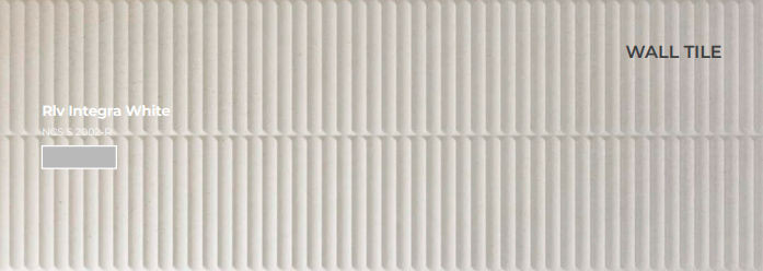 Integra White Matte 16" x 48" (INWHIT1648RLV ) Concrete Wall Tile | Floors & Baths Pro's