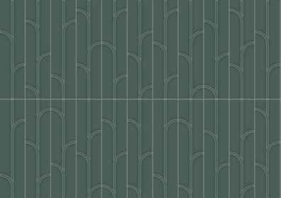 Geometra Emerald Glossy Ivy 3" x 12" (4000-0307-0 ) Glass Wall Tile | Floors & Baths Pro's