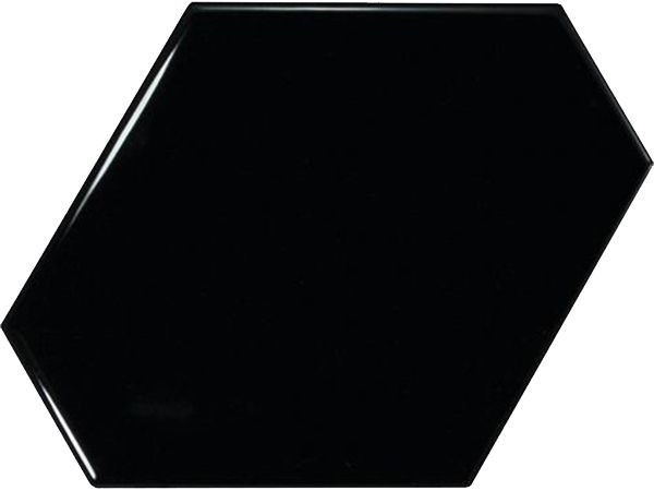 Scale Benzene Black Glossy 4-1/2" x 5" (BE23833 ) Subway Wall Tile | Floors & Baths Pro's