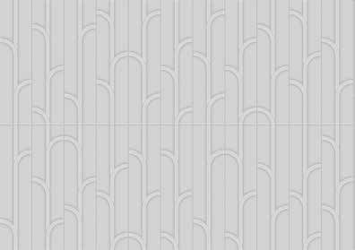 wall tiles Geometra Silver Glossy Ivy 3" x 12" (4000-0304-0 ) Glass Wall Tile | Floors & Baths Pro's