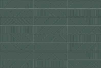 wall tiles Geometra Emerald Glossy Maze 3" x 12" (4000-0301-0) Glass Wall Tile | Floors & Baths Pro's