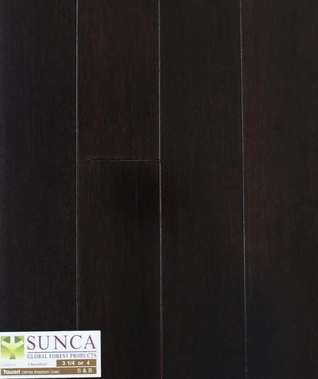 Chocolate White Brazilian Oak 3-1/4", 4" Solid Sunca Exotic Hardwood Flooring