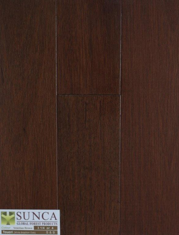 tauari hardwood flooring Venetian Brown 3-1/4", 4" Solid Sunca Exotic Hardwood Flooring | Floors & Baths Pro's