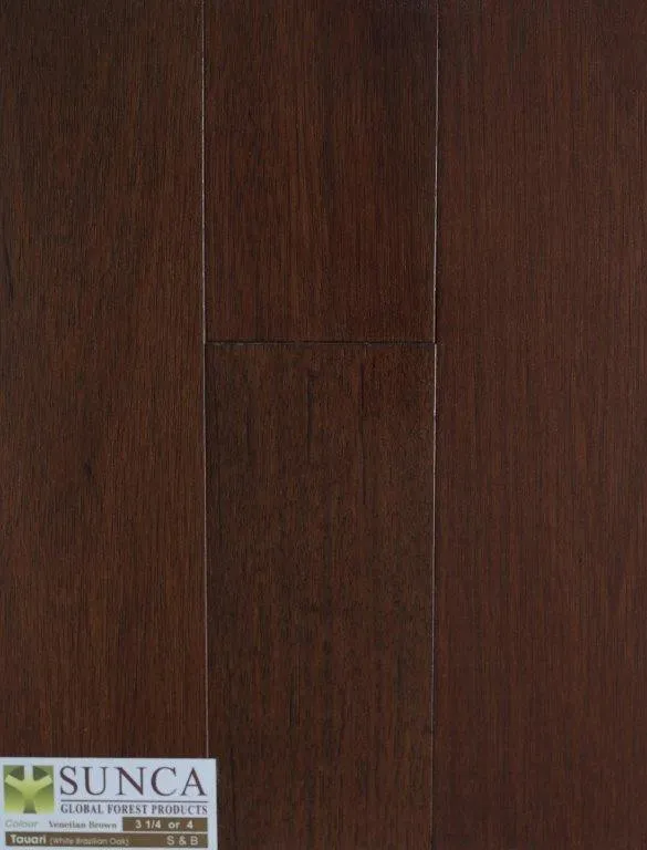 Venetian Brown 3-1/4", 4" Solid Sunca Exotic Hardwood Flooring