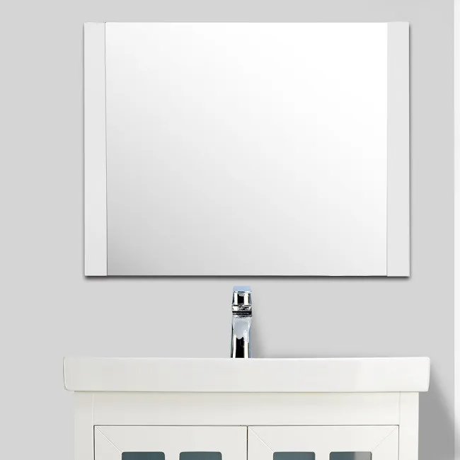 24" to 72" Double-Side Framed Mirror (White)