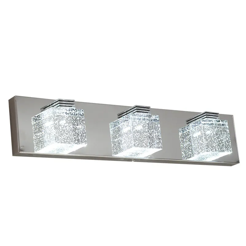 Bubble Cube 3-Glass Cube LED Integrated Vanity Light