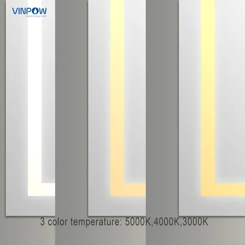 RGB Colorful Anti-fog LED Dimmable Front-light Bathroom Mirror (24" - 60")