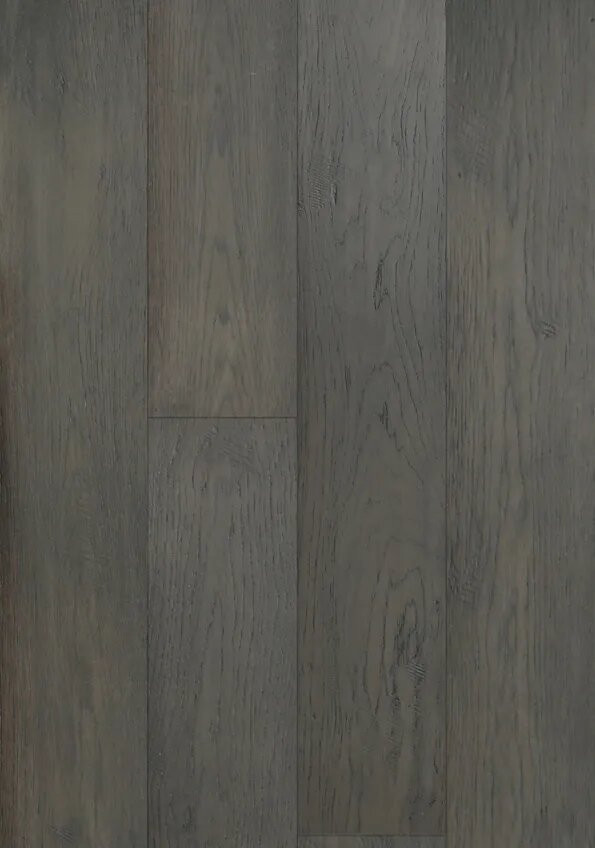 Transitional Grey Handscraped Hickory Engineered Hardwood Flooring | Floors & Baths Pro's