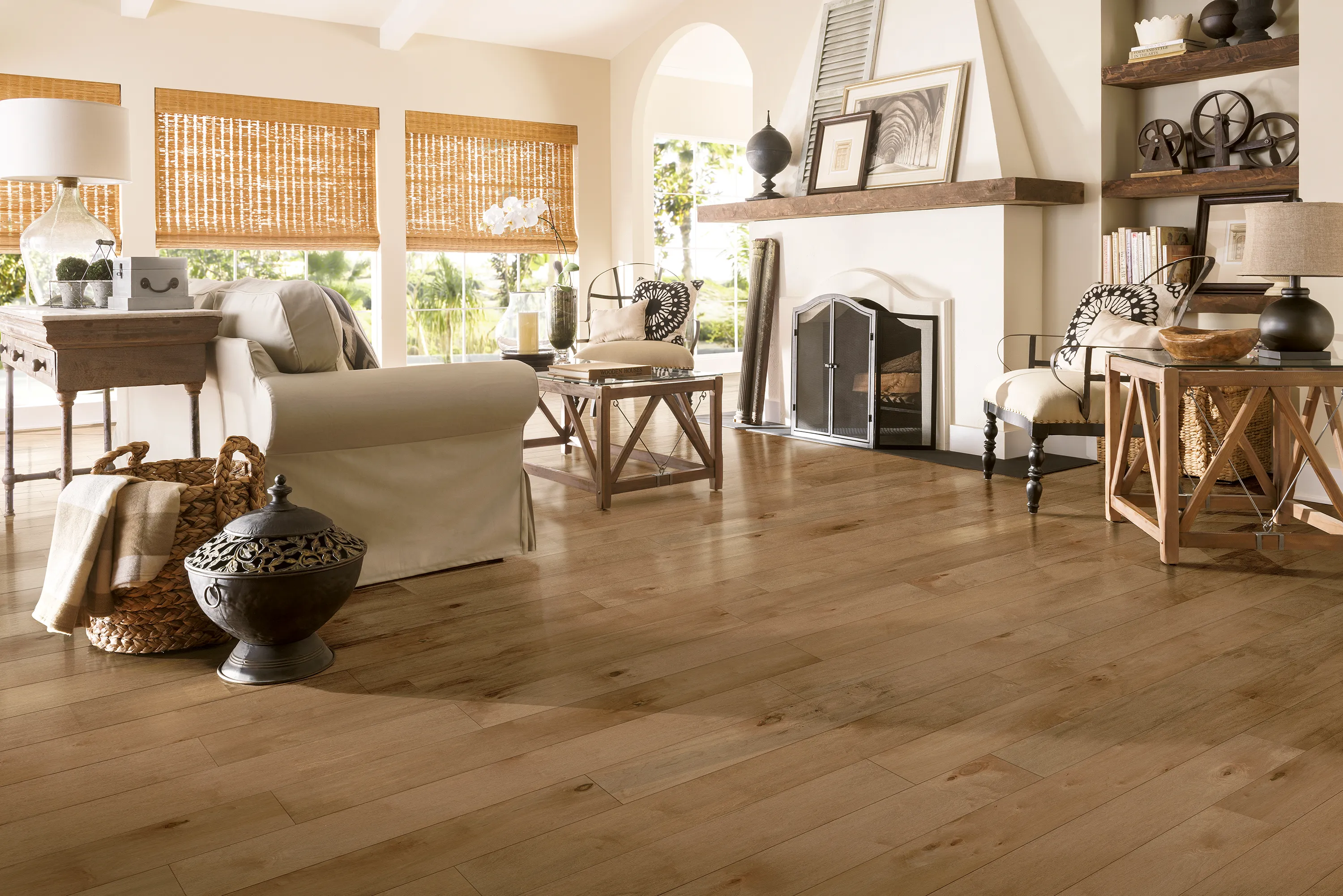 Bruce Tudor Tan 6-1/2" Maple Engineered Hardwood Flooring