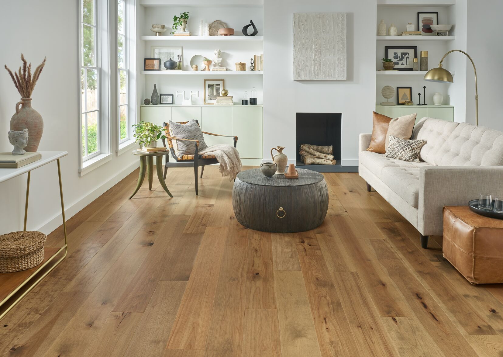 Bruce Hill Farm 7.29" Hickory Engineered Hardwood Flooring | Floors & Baths Pro's