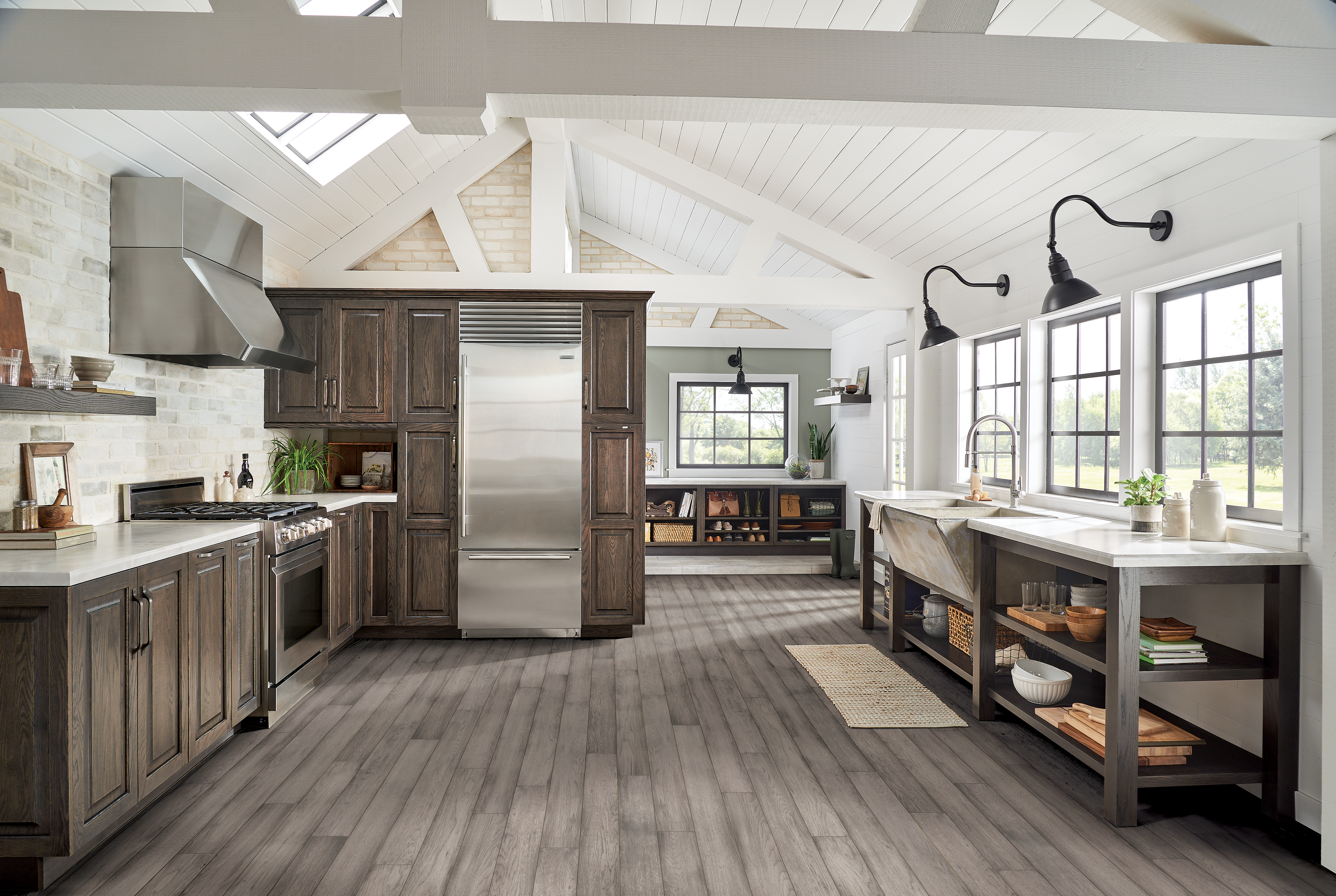 Bruce Light Gray 5" Hickory Engineered Hardwood Flooring | Floors & Baths Pro's