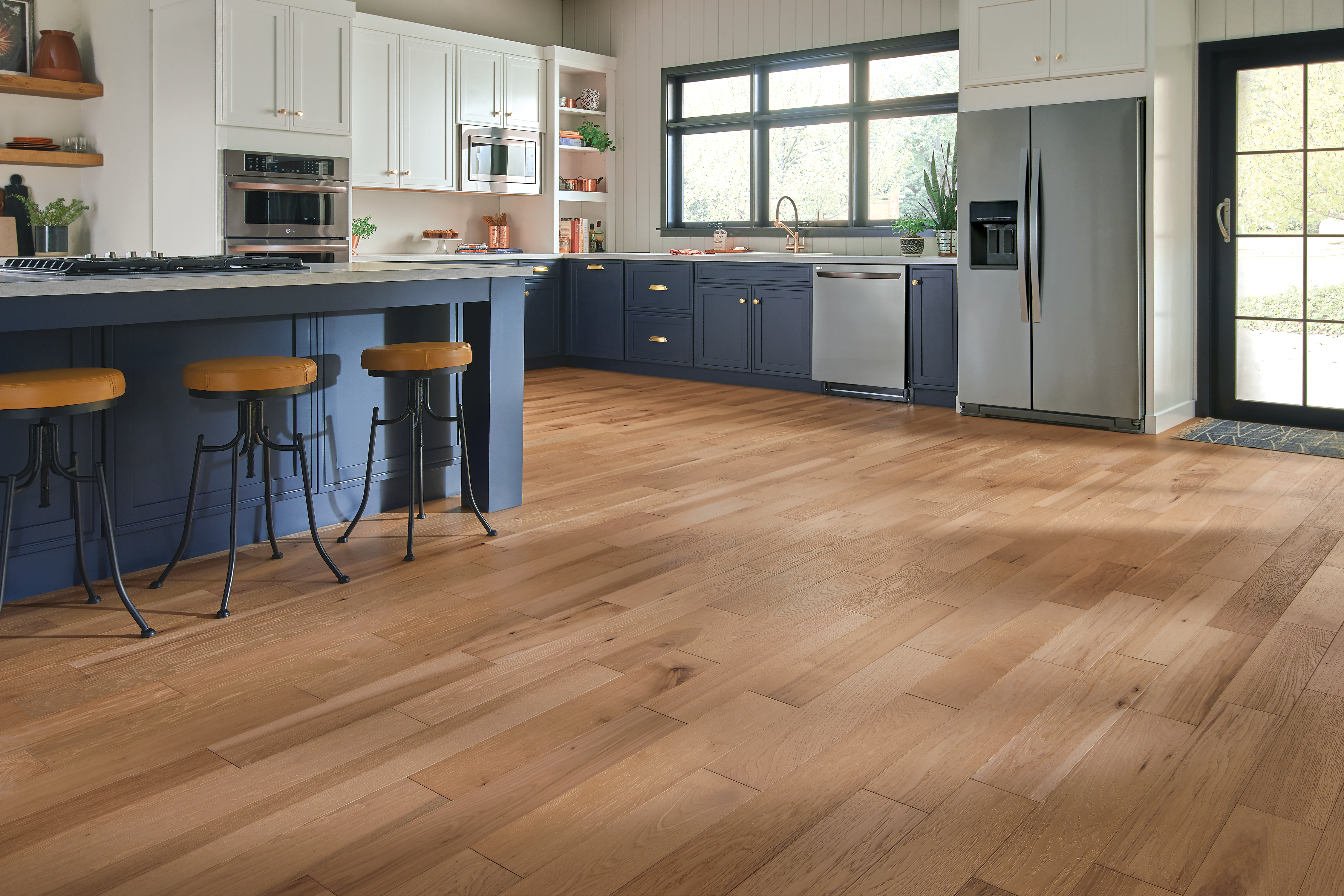 Bruce Natural 5" Hickory Engineered Hardwood Flooring | Floors & Baths Pro's