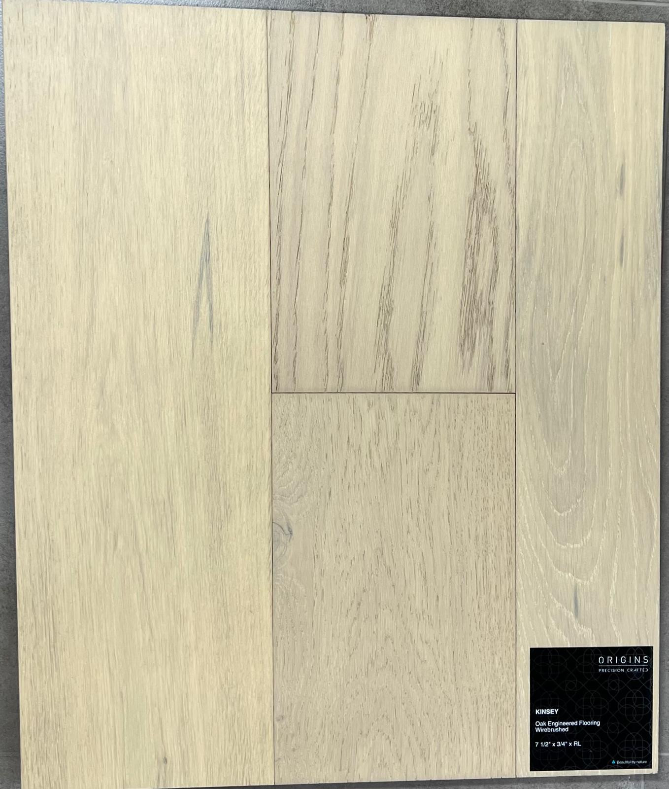 engineered hardwood clearance 7 1/2" x 3/4" Premium Oak-Kinsey Engineered Flooring | Floors & Baths Pro's