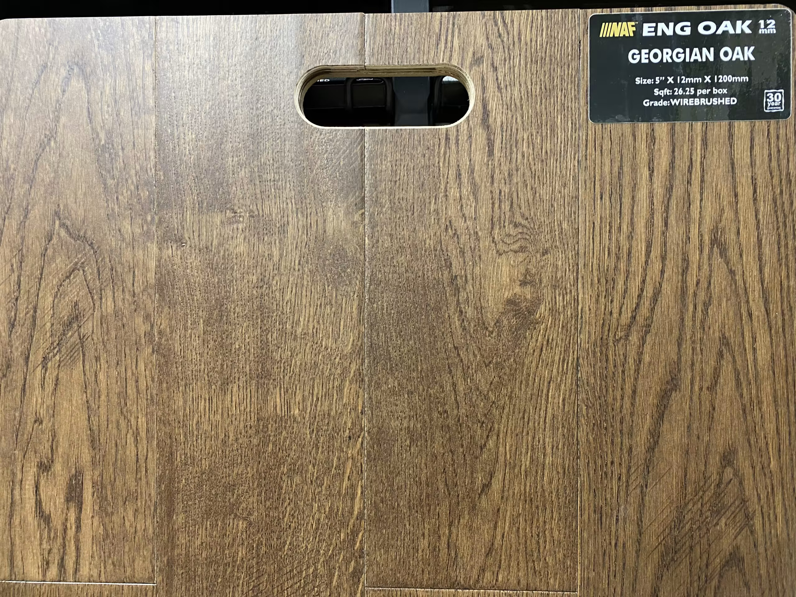 engineered hardwood clearance 5" x 1/2" Georgian Oak - Wire brushed IIINAF Engineered Oak Flooring | Floors & Baths Pro's