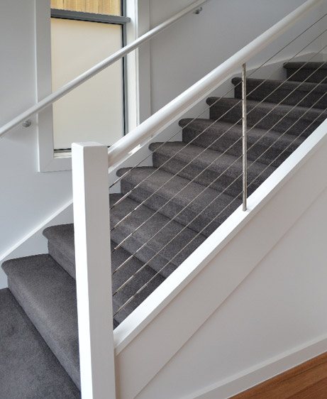 Wire Balustrade Staircase Renovation in Toronto (GTA), Brampton, Oakville